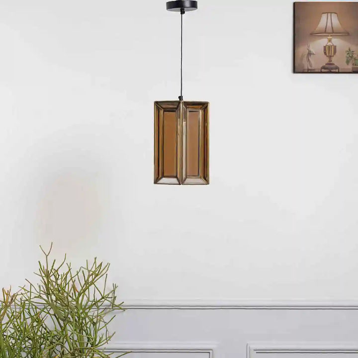 Igor Single Light Ceiling Pendant in Brass Finish