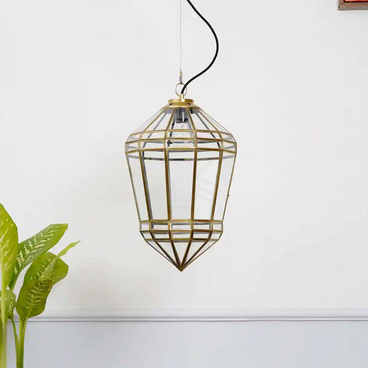 Nolan Brass and Glass Pendant Light