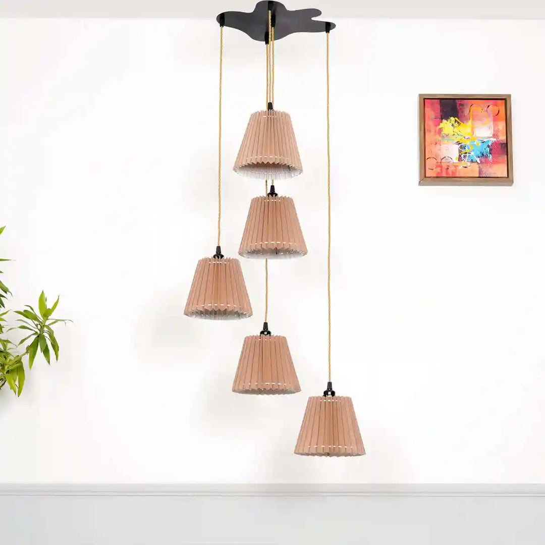 Dynamo Beige Fabric Hanging Light