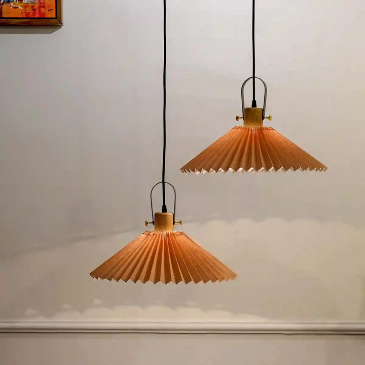 Patrice Fabric and Metal Pendant Light