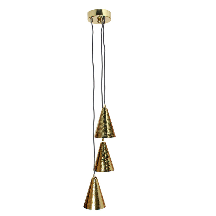 HANDANO Brass Finish Metal Pendant Light