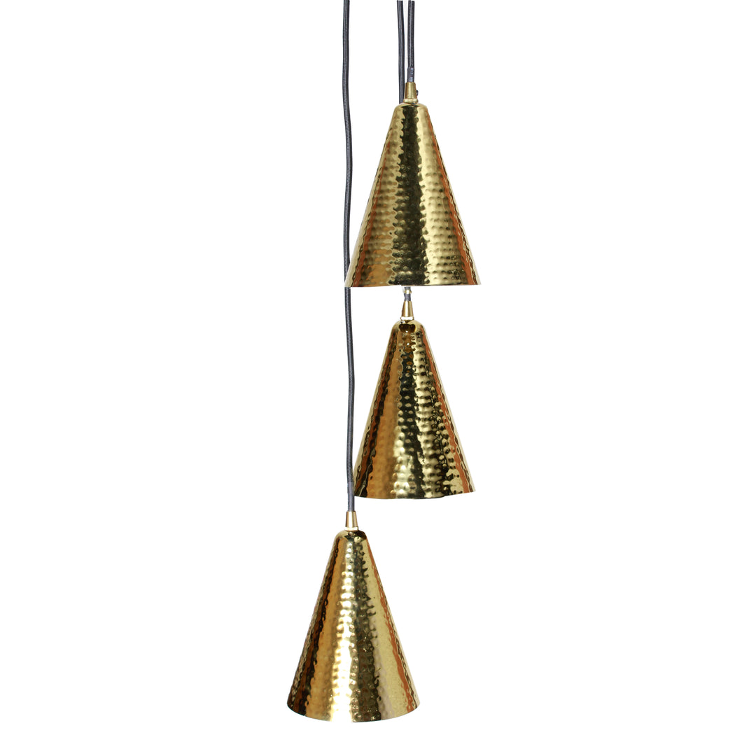 HANDANO Brass Finish Metal Pendant Light