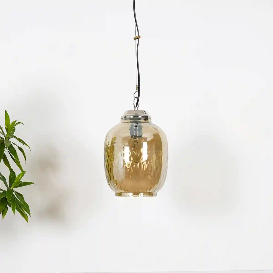 Doriane Dark Glass Hanging Lamp