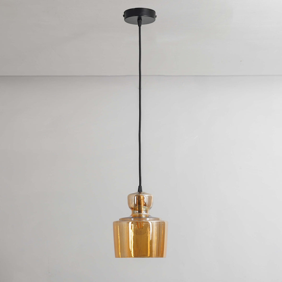 Harper Marimore Glass Pendant Lamp - Amber Luster