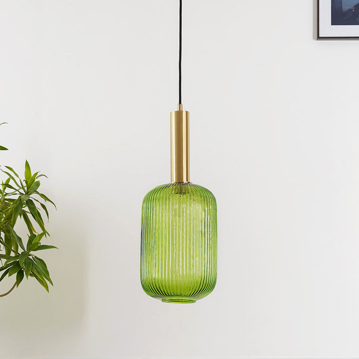 MALOTO Amber Luster and Brass Hanging Light