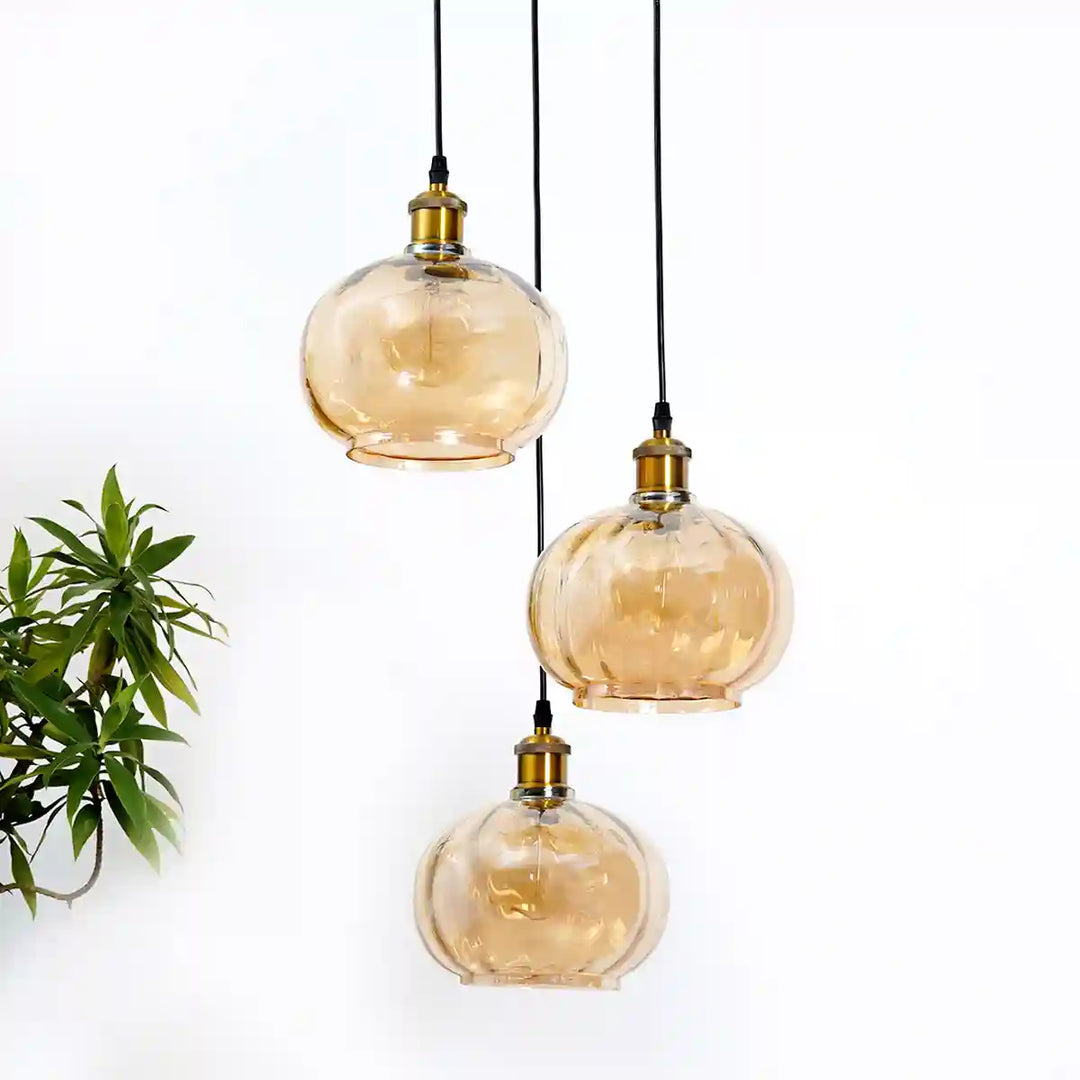 Opaline Globe Cluster Round Hanging Pendant Light