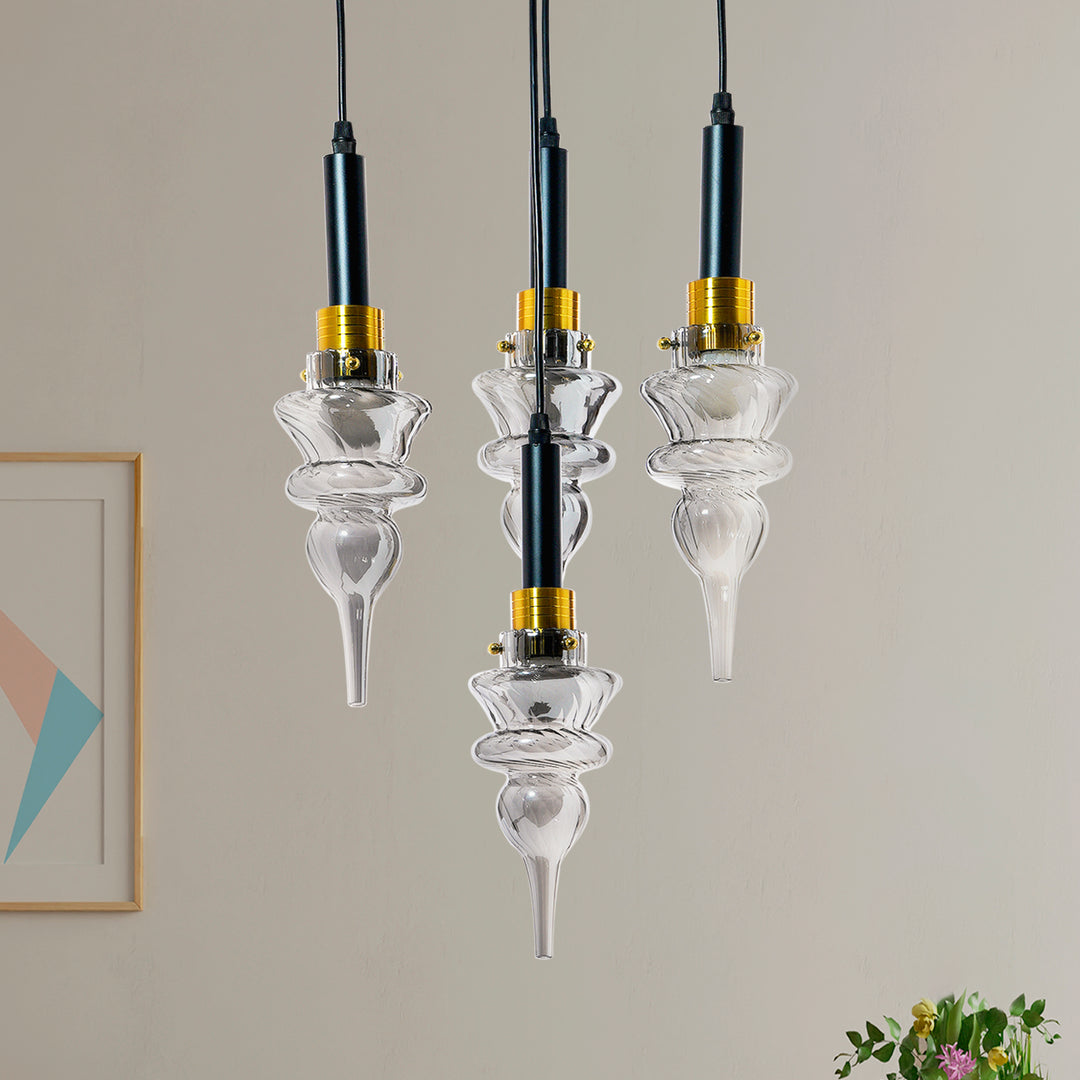 MONTEFINO ROUNG Smoke Glass Hanging Light