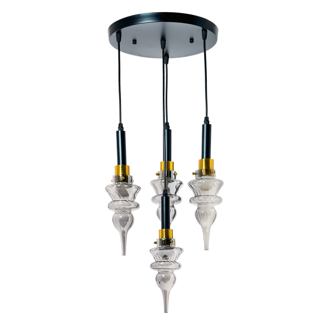 MONTEFINO ROUNG Smoke Glass Hanging Light