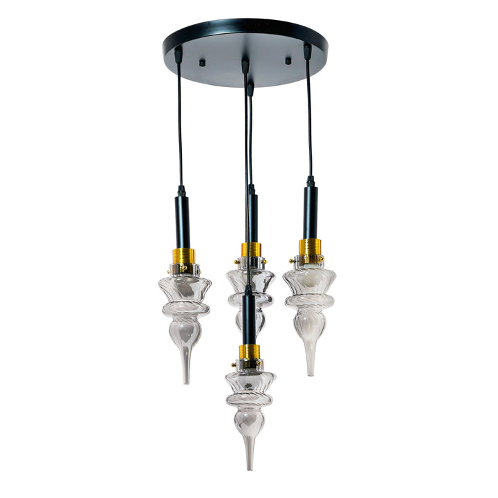 MONTEFINO ROUNG Smoke Glass Hanging Light