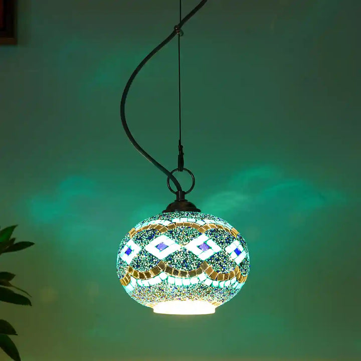 Gosse mosaic glass hanging light