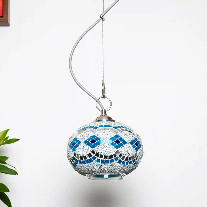 Gosse mosaic glass hanging light