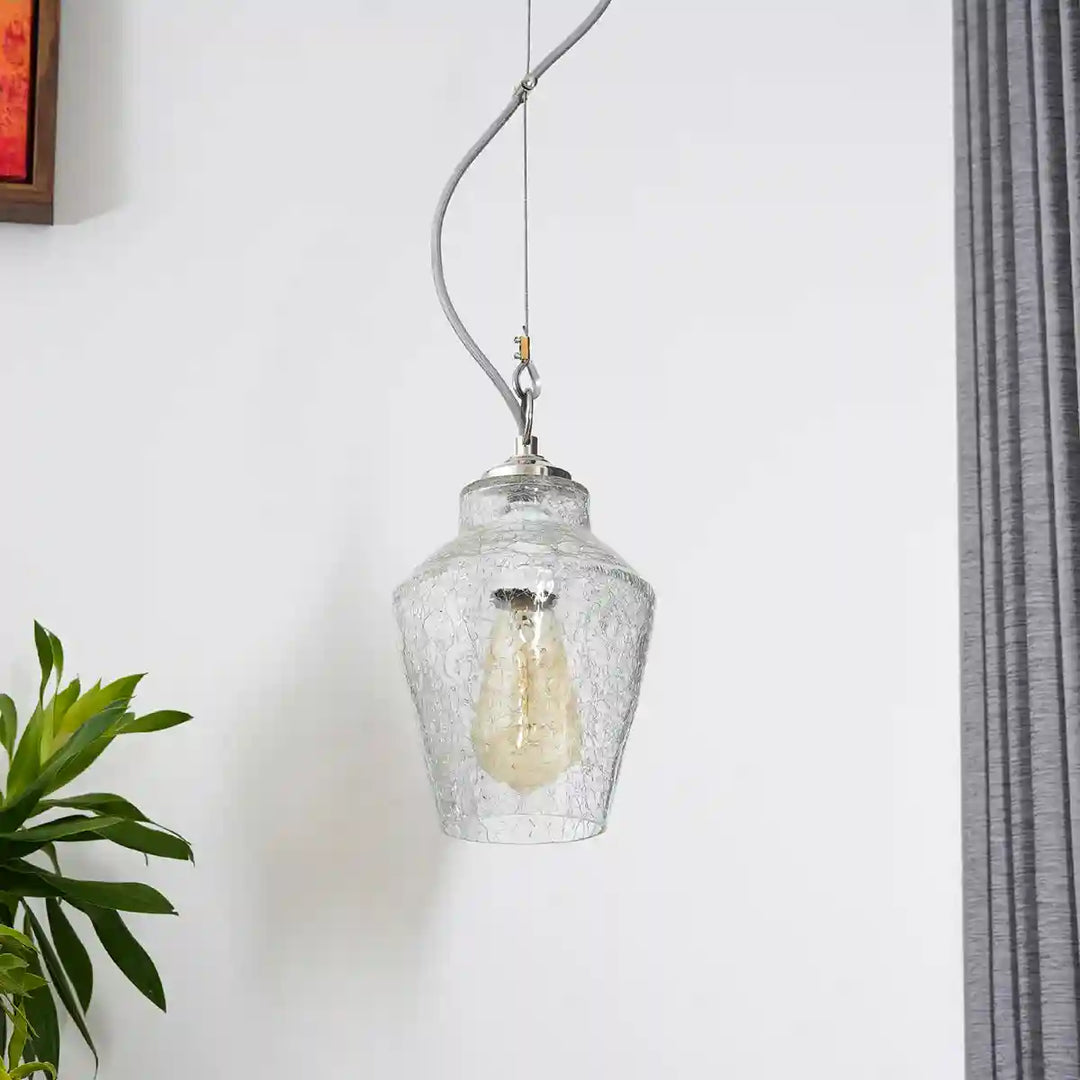 Brenda clear glass hanging light