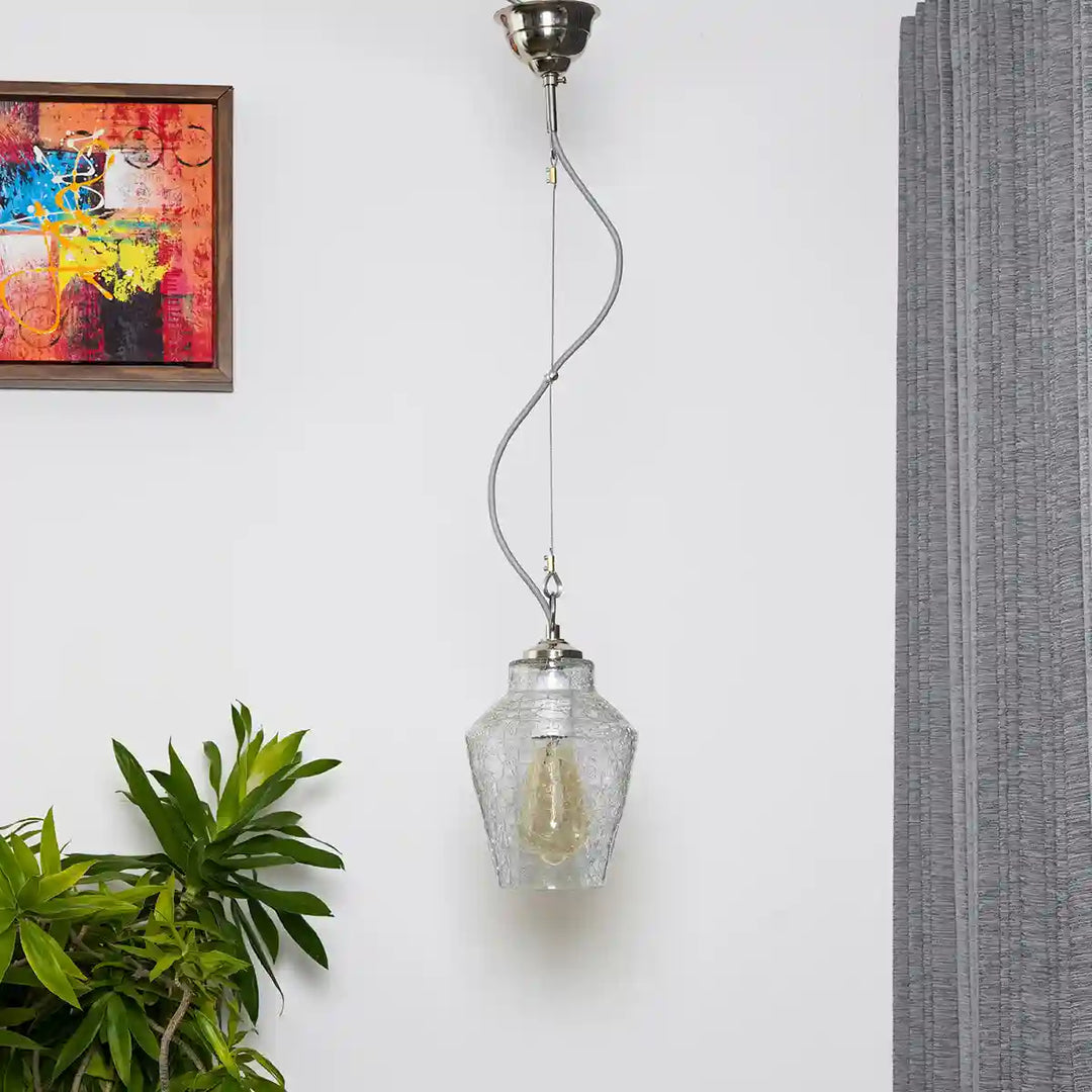 Brenda clear glass hanging light