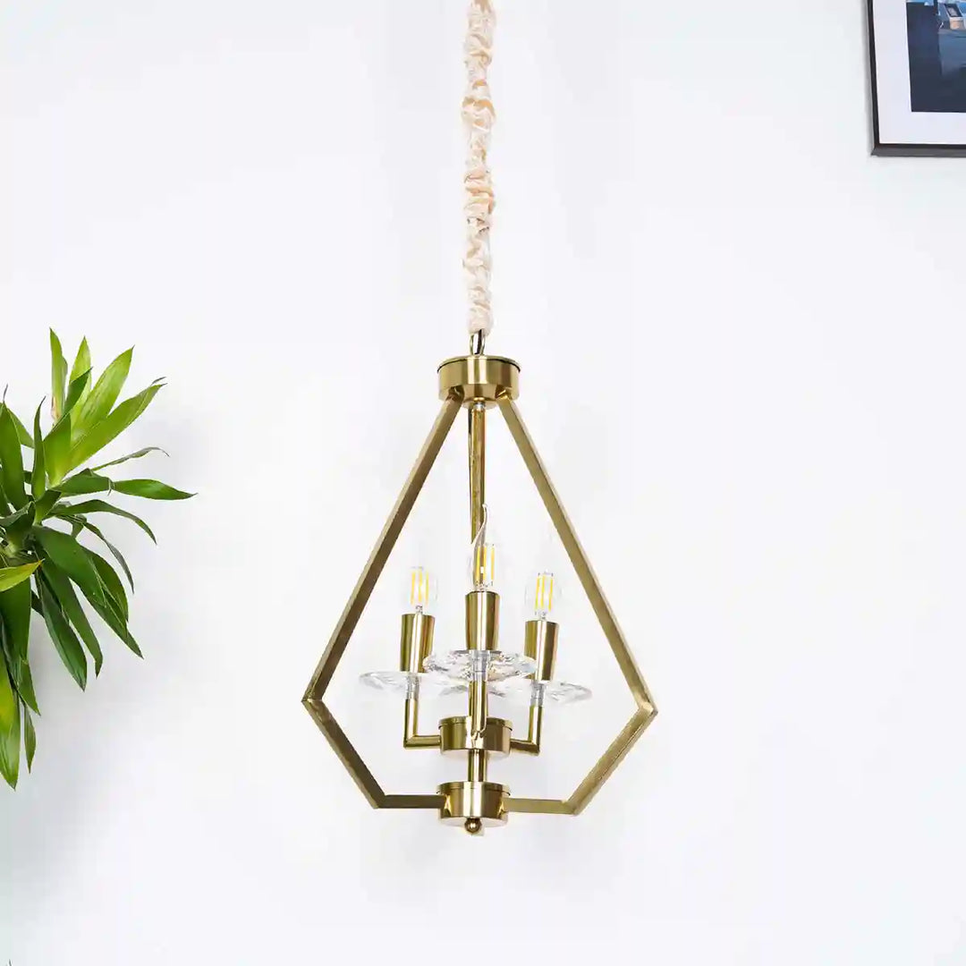 Arvin Gold Metal Hanging Light