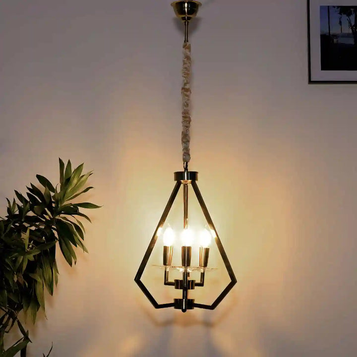 Arvin Gold Metal Hanging Light