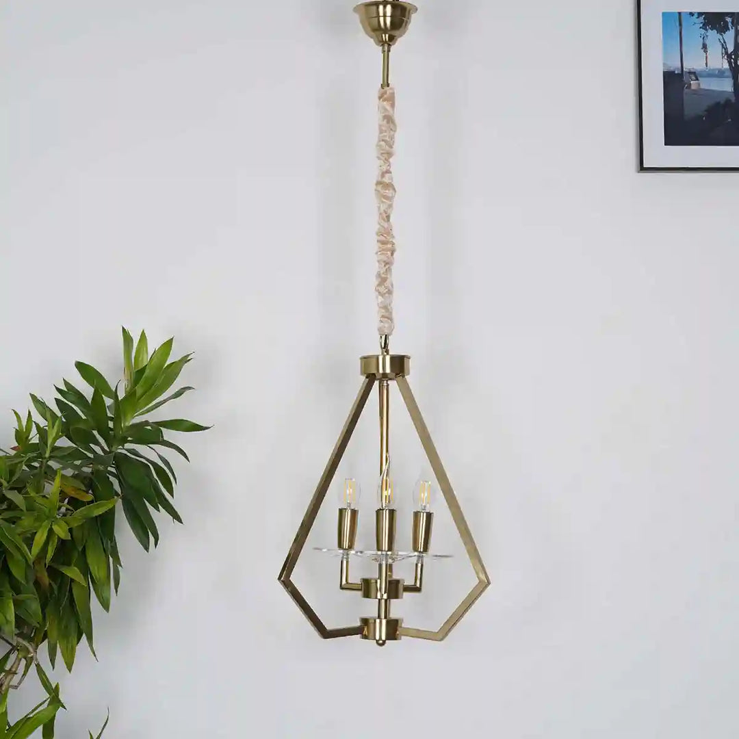 Arvin Gold Metal Hanging Light