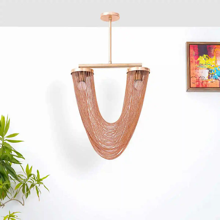 Brydon Copper Chains Ceiling Pendant Light