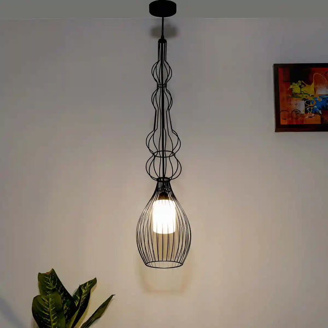 Onza Black Metal Pendant Light