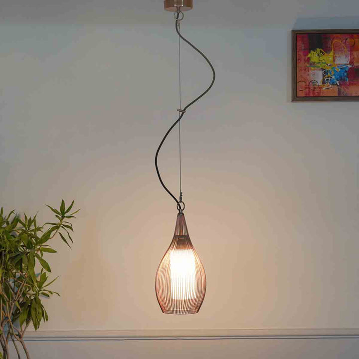 Amsfield Teardrop Pendant Light In Copper Finish