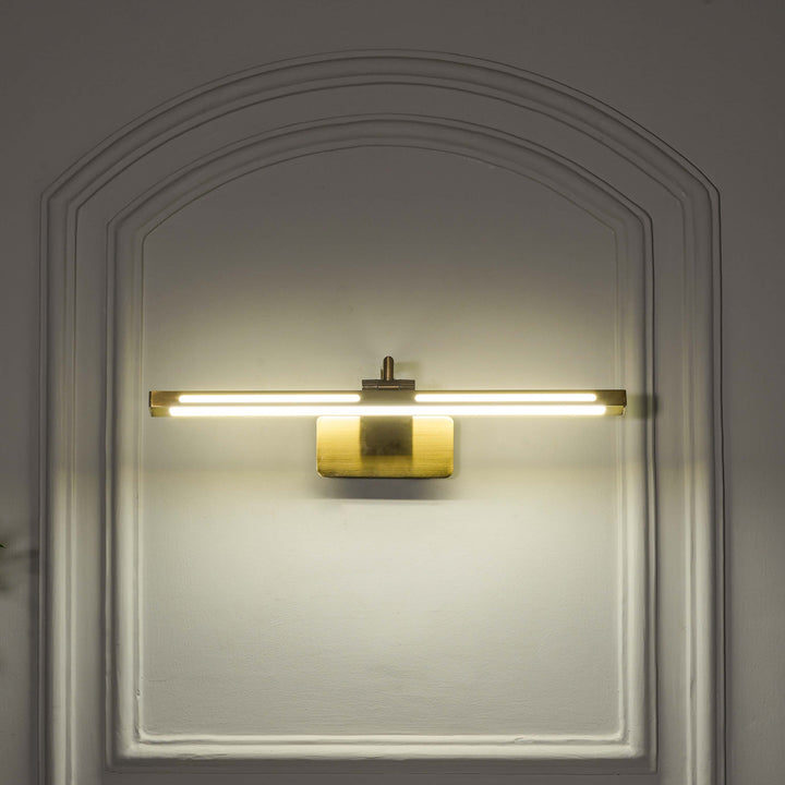 Giotto LED Picture Light in Shine Brass Finish