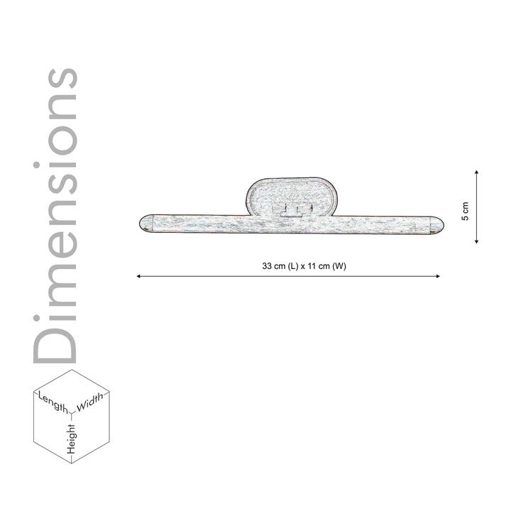 Hockney LED Picture Light In Bronze Finish
