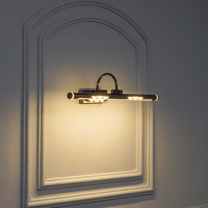 WILLOW LED Adjustable Swivel Picture Light in Antique Nickel Finish