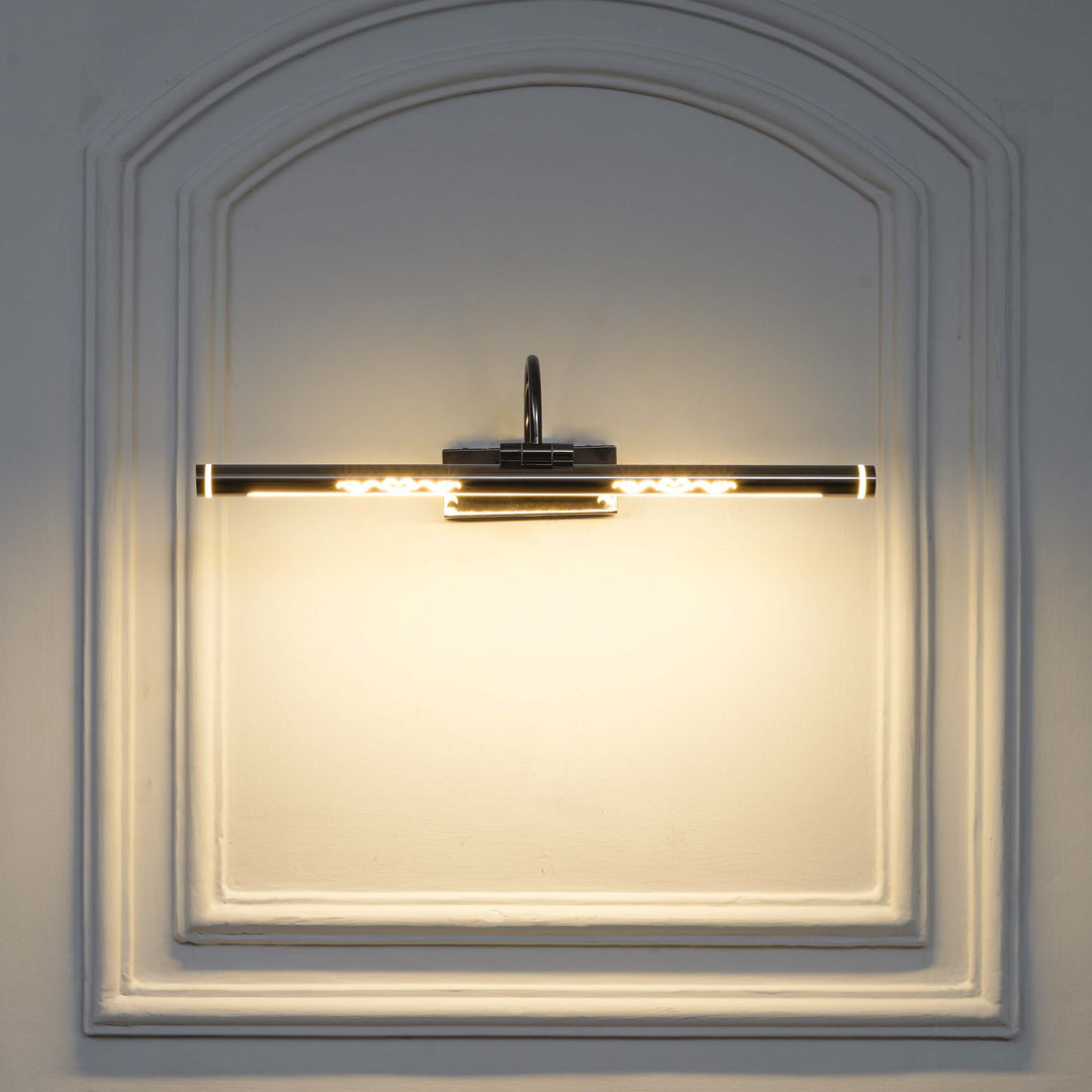 WILLOW LED Adjustable Swivel Picture Light in Antique Nickel Finish