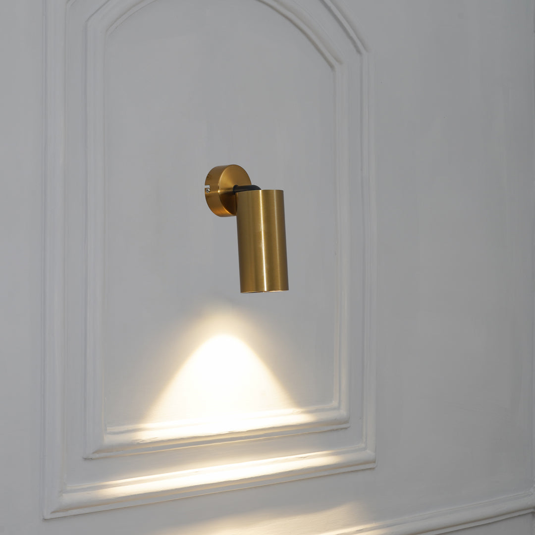 ORTEGA Outdoor Adjustable Wall Light in Brass Finish