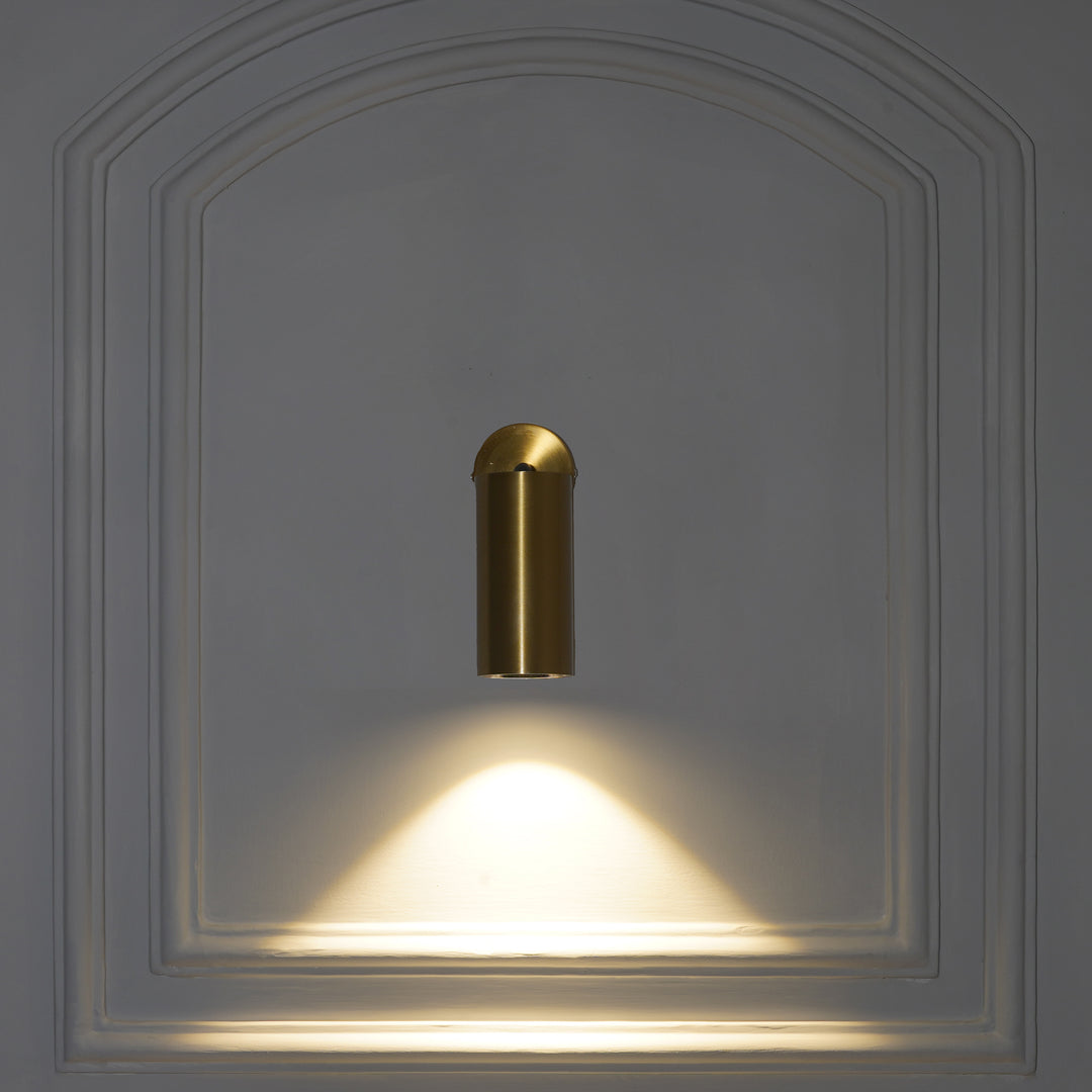 ORTEGA Outdoor Adjustable Wall Light in Brass Finish