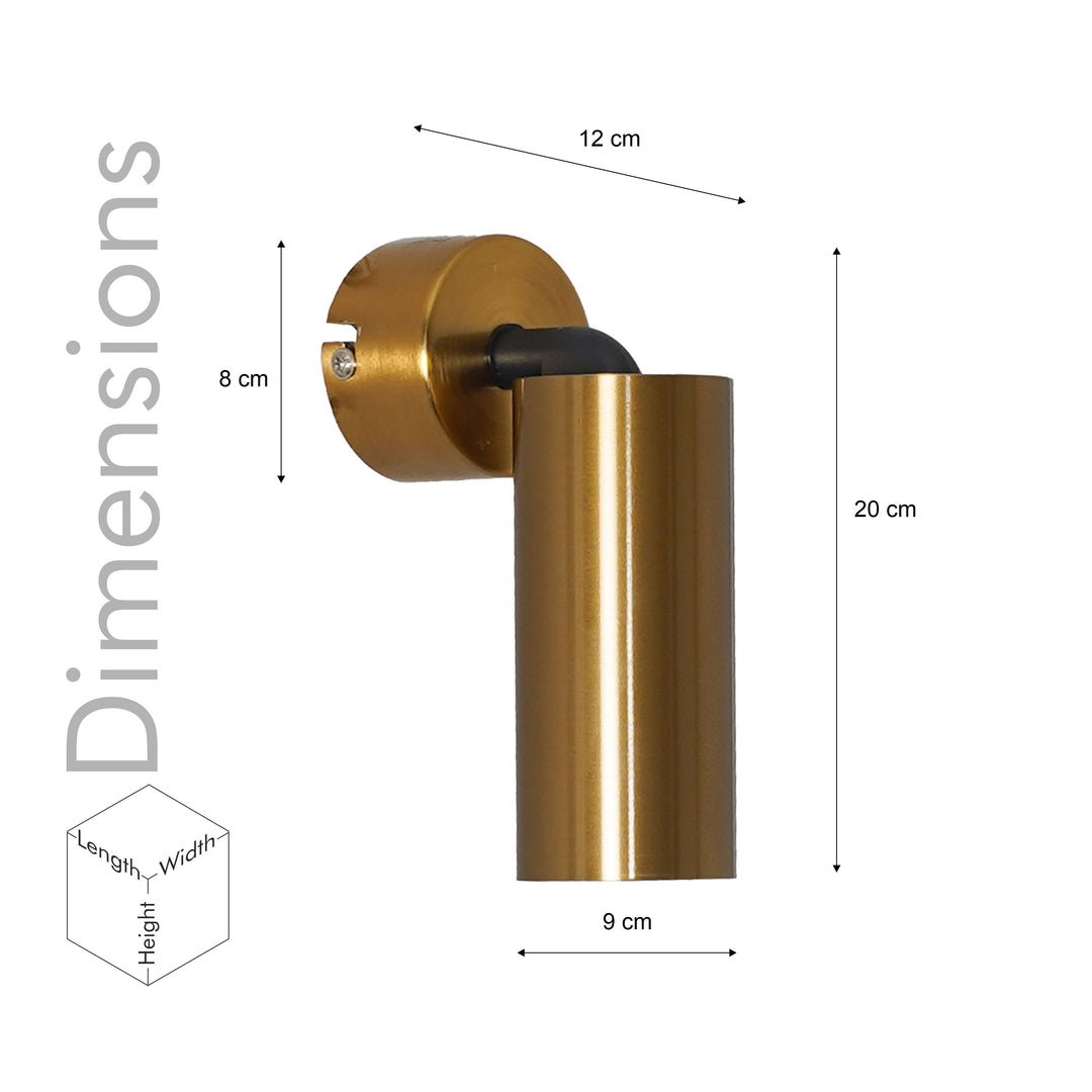 ORTEGA Outdoor Adjustable Wall Light in Brass Finish
