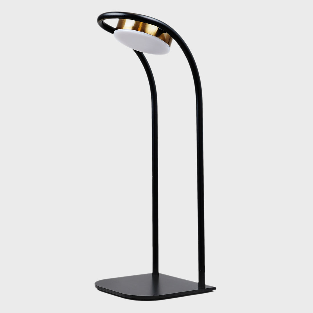 DRAX Black Finish Metal Table Study Lamp