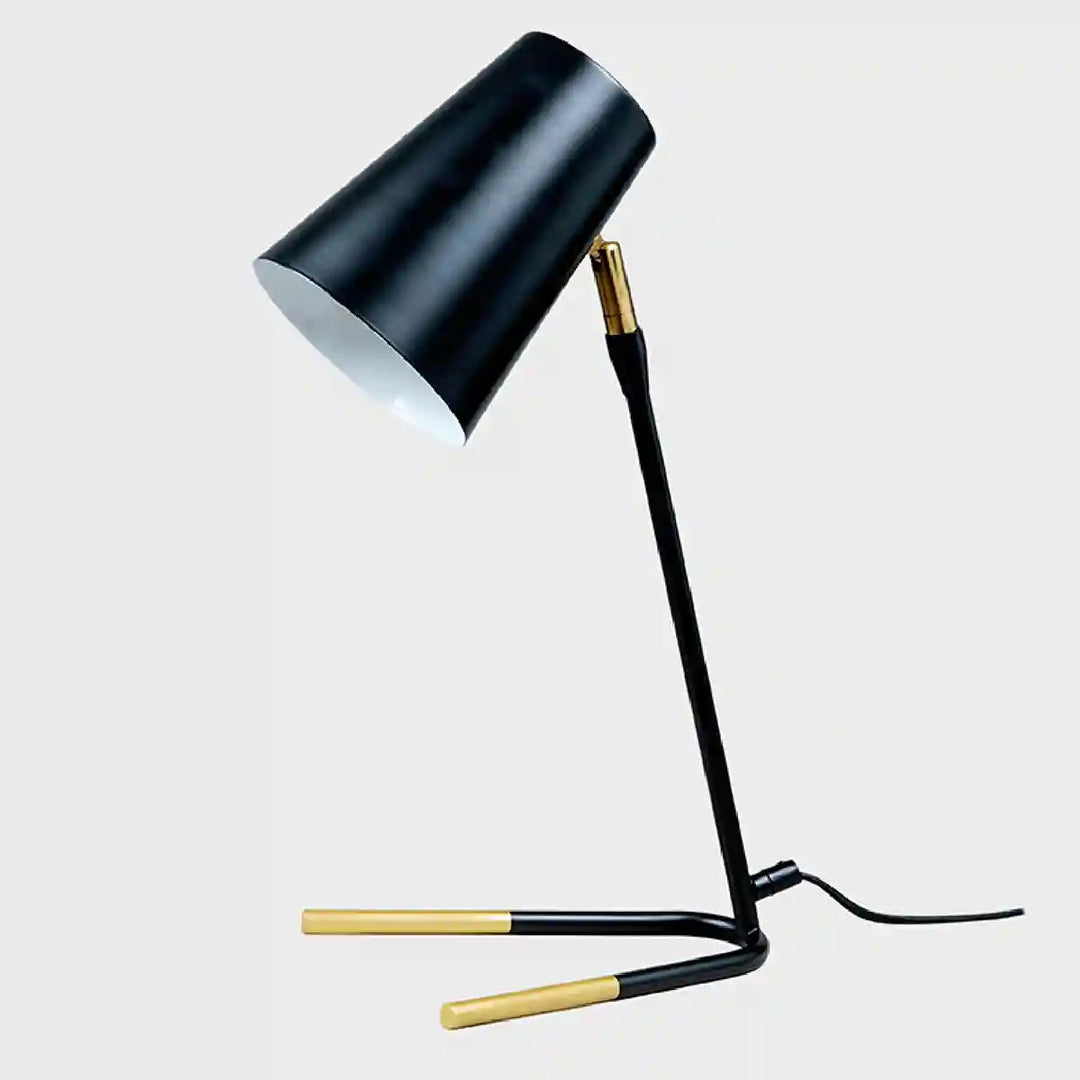 Bow Tie Desk Light in Black and Gold