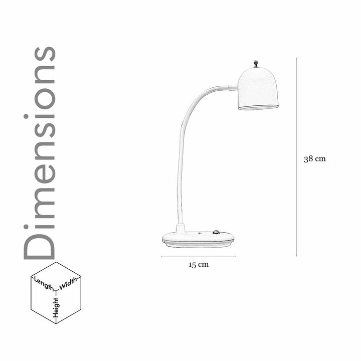 Niyamax Rechargeable Led Touch On Off Switch Study Lamp