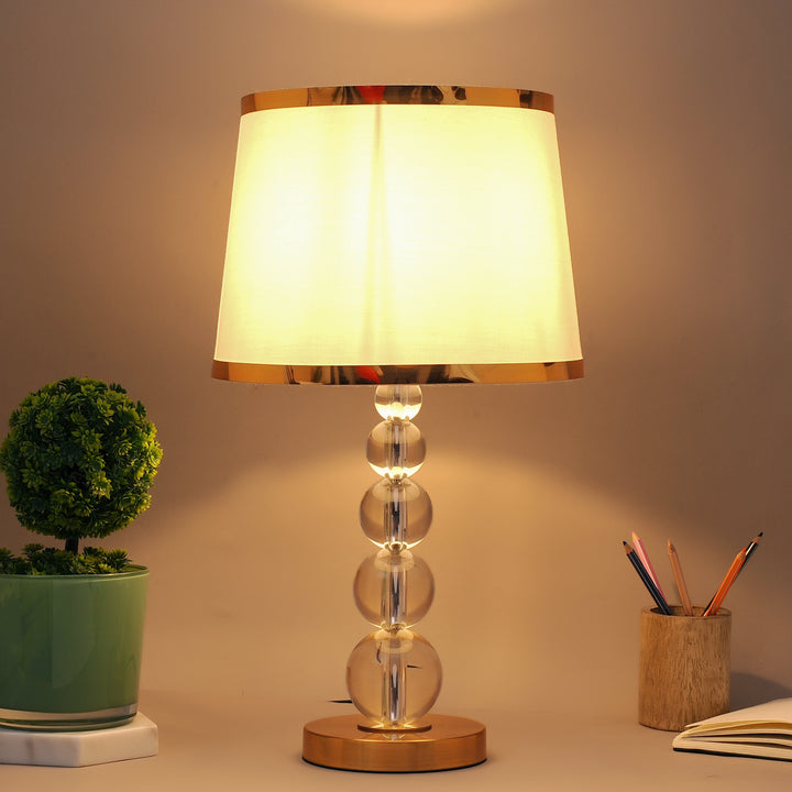DIVINE Growth Glass Globe Premium Table Lamp With Shade