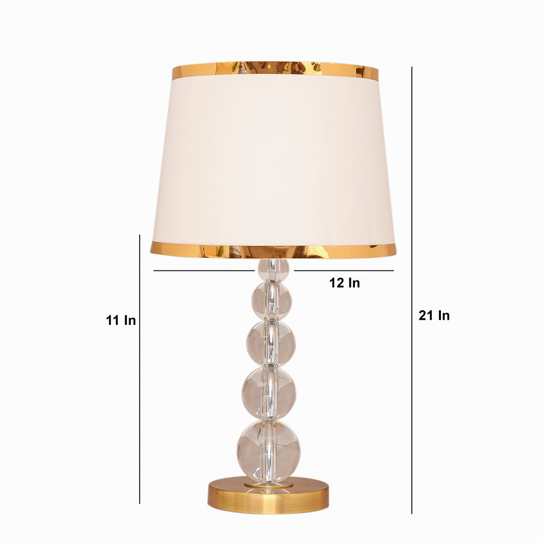 DIVINE Growth Glass Globe Premium Table Lamp With Shade