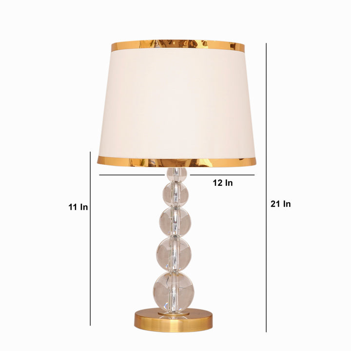 DIVINE Growth Glass Globe Premium Table Lamp With Shade