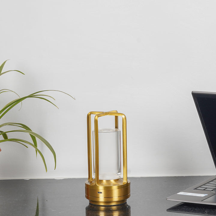 TATLIN Modern Cordless LED Touch Control Dimmable 3 Light Color Tunable Table Lamp With USB Rechargeble