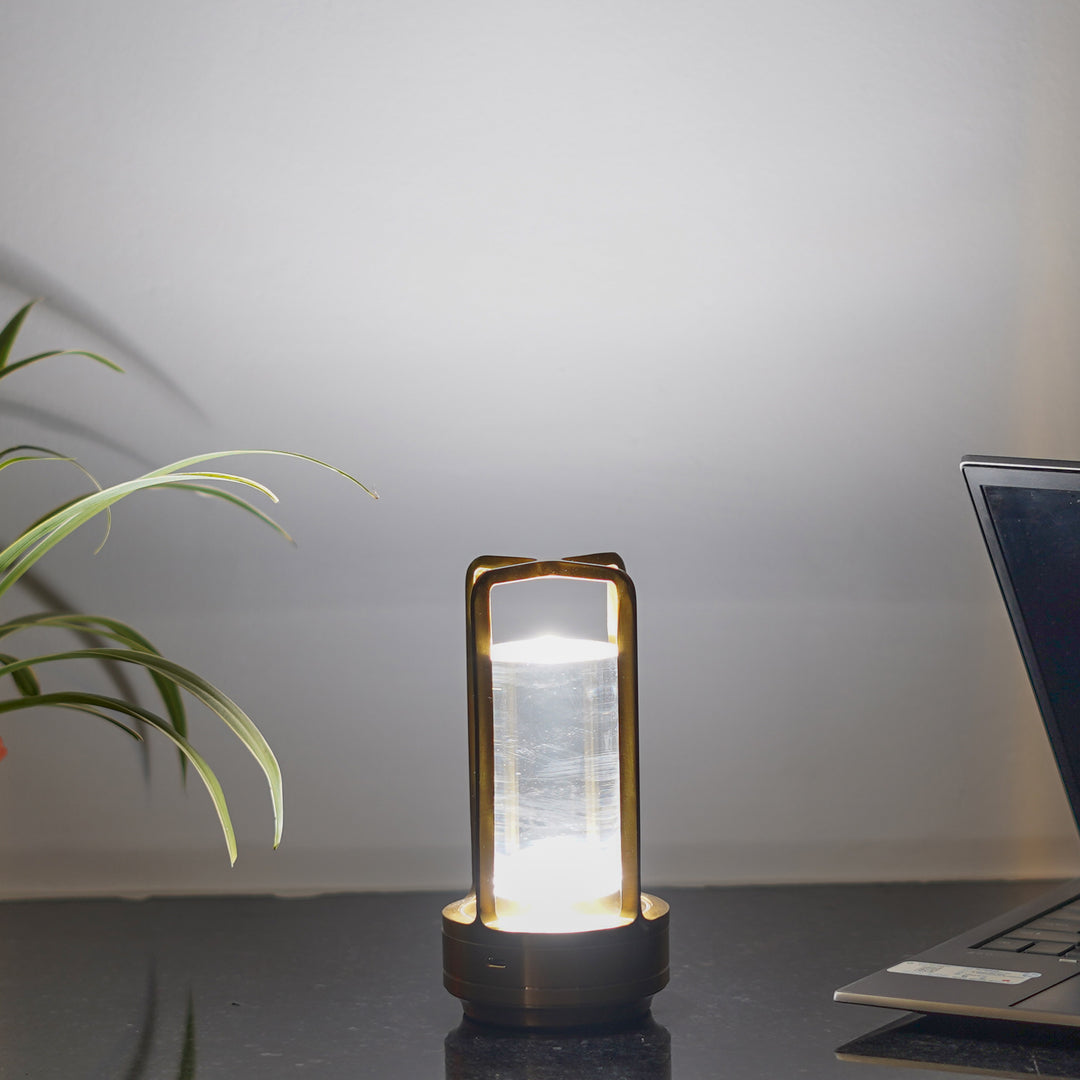 TATLIN Modern Cordless LED Touch Control Dimmable 3 Light Color Tunable Table Lamp With USB Rechargeble