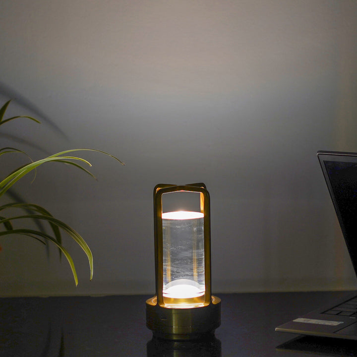 TATLIN Modern Cordless LED Touch Control Dimmable 3 Light Color Tunable Table Lamp With USB Rechargeble