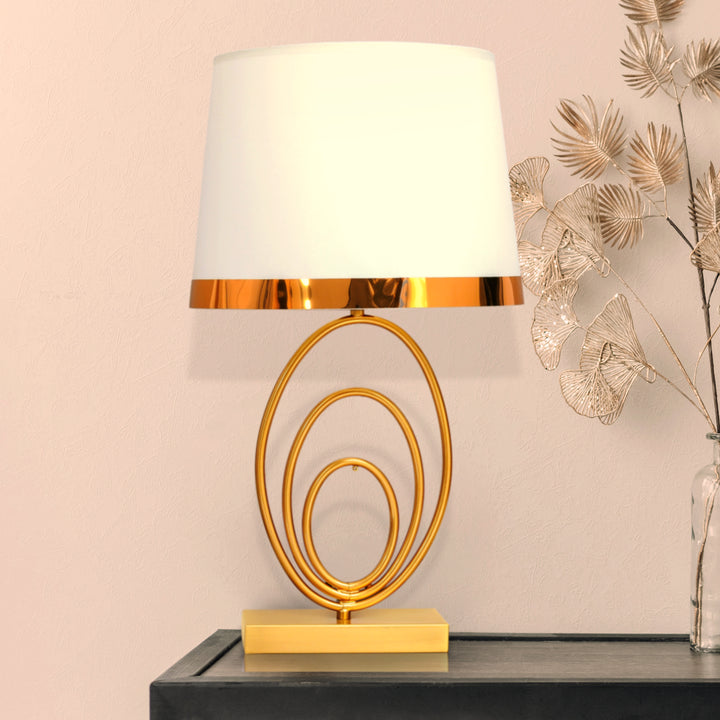 FENERTY Ultra Luxe Glam Table Lamp With Shade