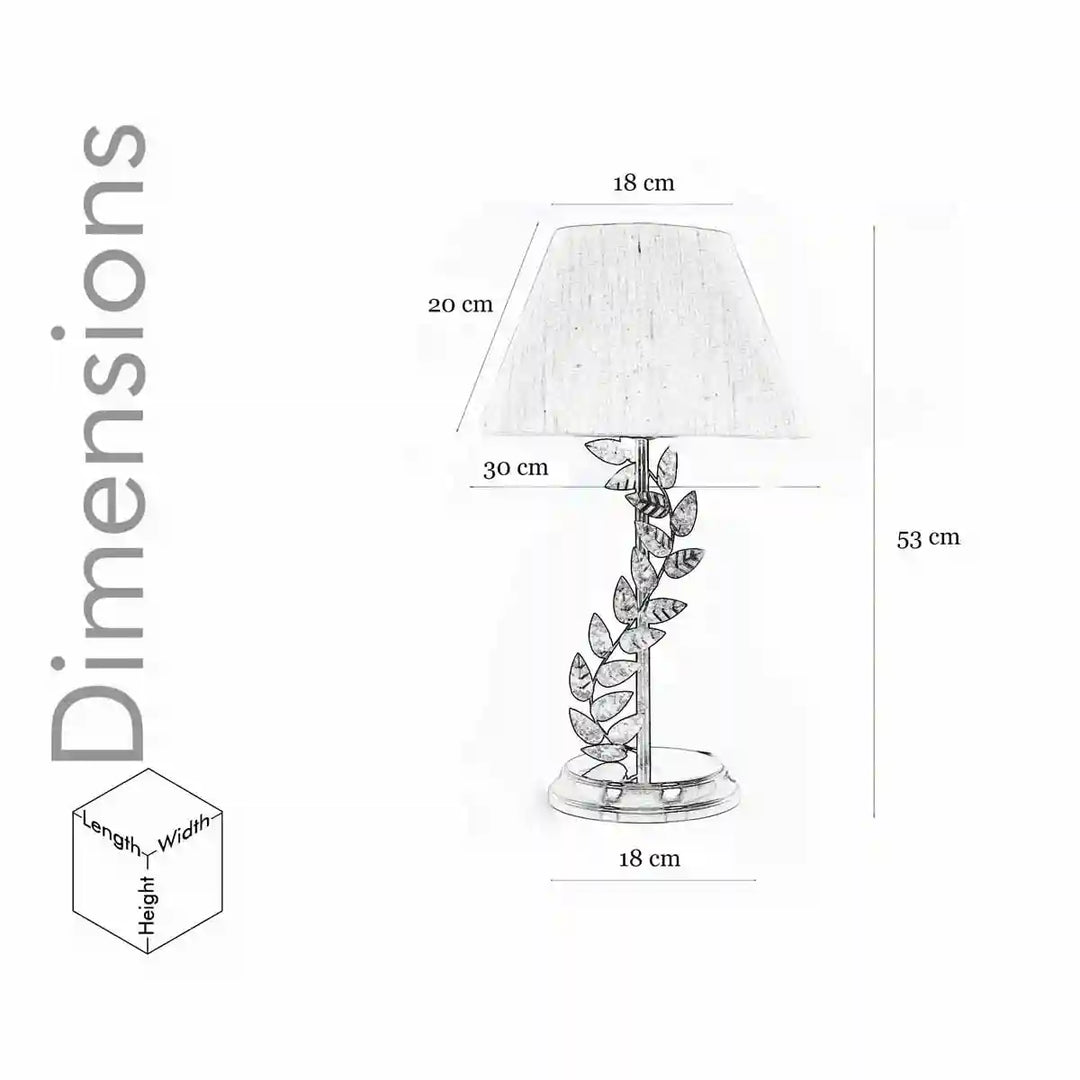 Bellis Metal Table Lamp With Linen Shade