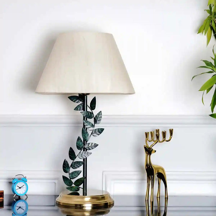 Bellis Metal Table Lamp With Linen Shade