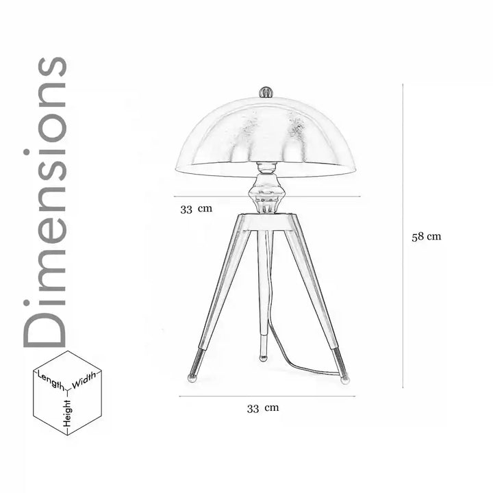 Solo Metal Tripod Table Lamp