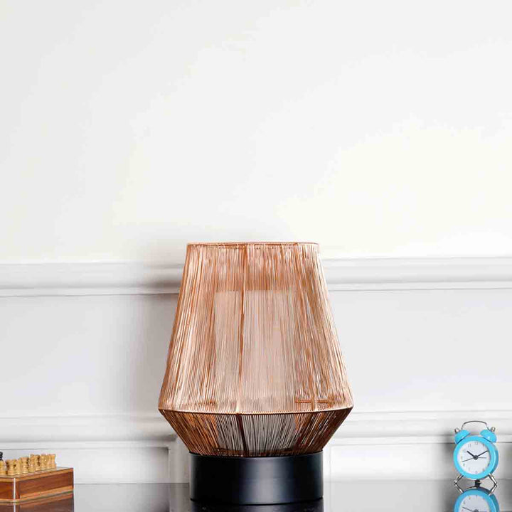 Reda Single Light Table Lamp In Copper Finish