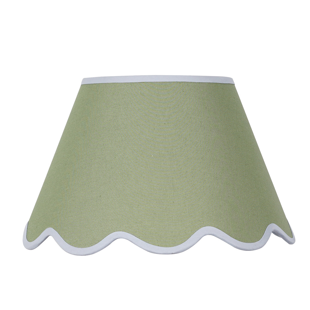 Cotton Fabric Scalloped Shade 35 CM