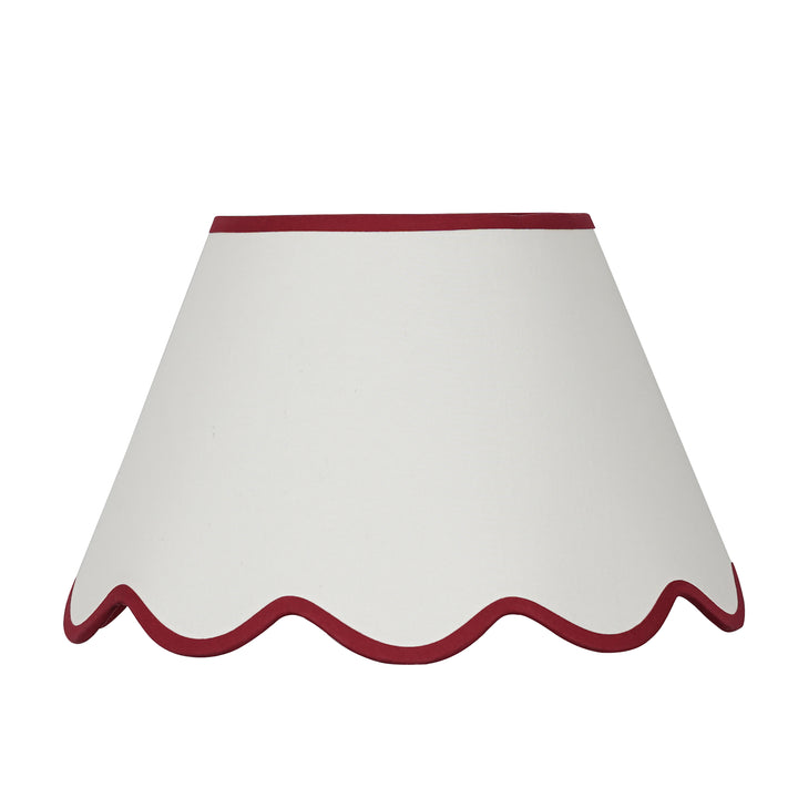 Cotton Fabric Scalloped Shade 35 CM
