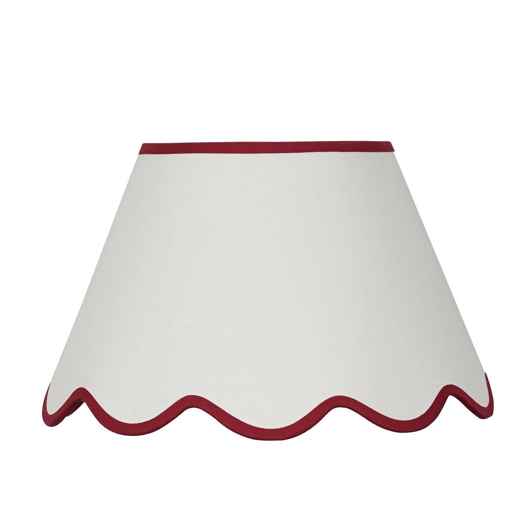 Cotton Fabric Scalloped Shade 35 CM