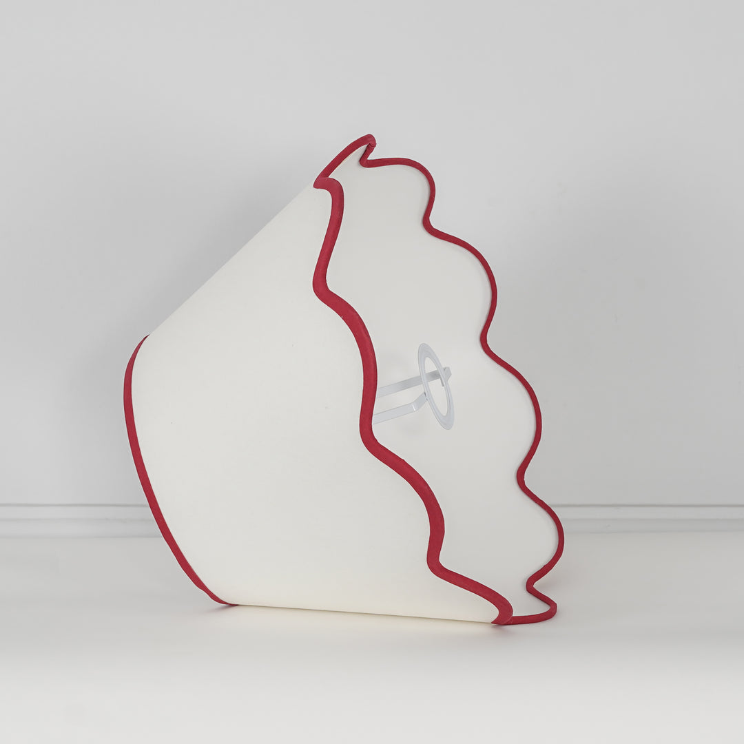 Cotton Fabric Scalloped Shade 35 CM