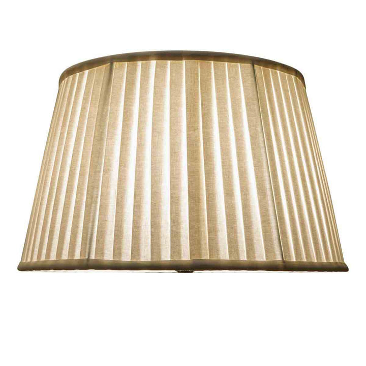 Diseno White Linen Pleated Lampshade