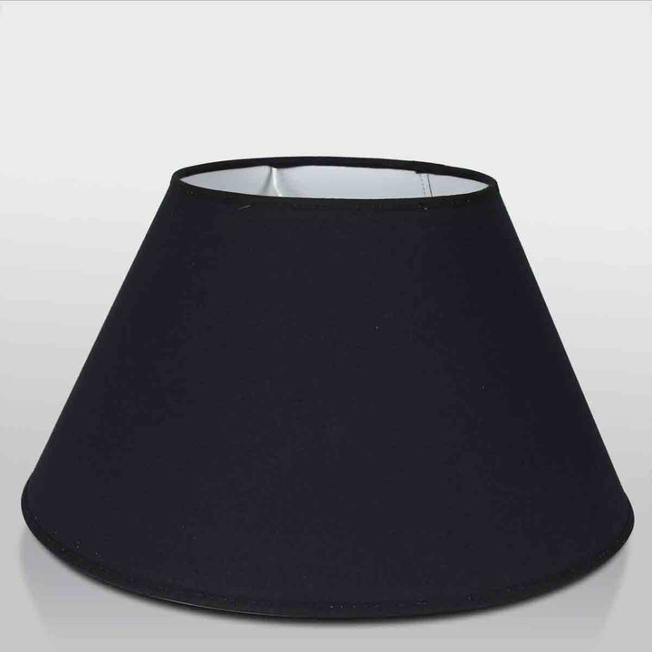 Black Cotton Empire Lamp Shade – 25 cm